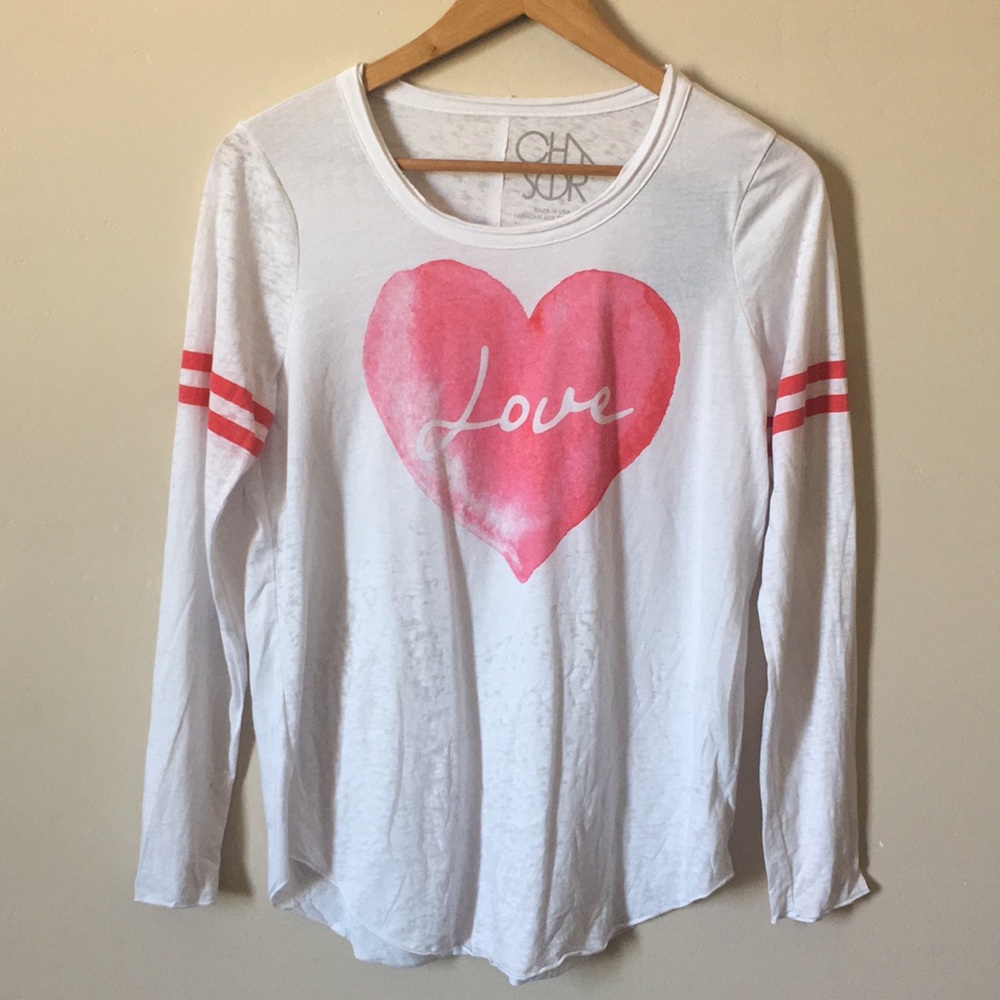 Chaser | Long Sleeve Love Graphic Tee Burnout